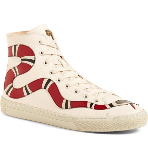 gucci common sneakers high blue|gucci snake high top sneakers.